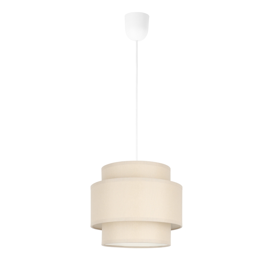Brilagi - Lampadario sospeso RESNA con cavo 1xE27/60W/230V Ø 20 cm beige