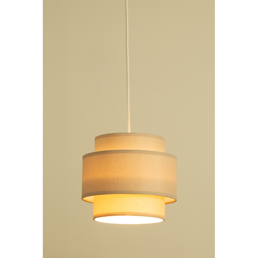 Brilagi - Lampadario sospeso RESNA con cavo 1xE27/60W/230V Ø 20 cm beige