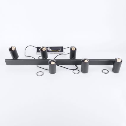 Brilagi - Lampadario sospeso SELE 6xGU10/30W/230V nero