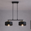 Brilagi - Lampadario sospeso su cavo 2xE27/60W/230V nero/oro