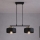 Brilagi - Lampadario sospeso su cavo 2xE27/60W/230V nero/oro