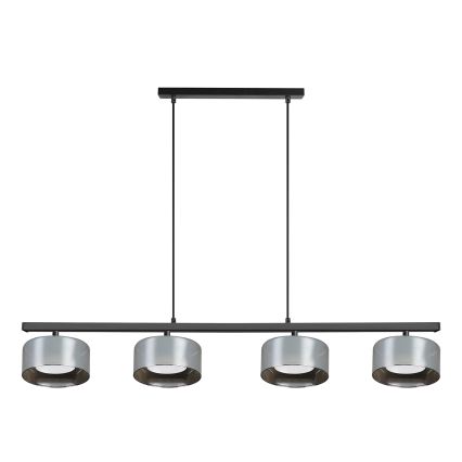 Brilagi - Lampadario sospeso su cavo AURA LUX 4xGX53/30W/230V nero/fumé