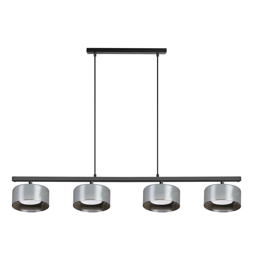 Brilagi - Lampadario sospeso su cavo AURA LUX 4xGX53/30W/230V nero/fumé