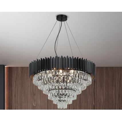 Brilagi - Lampadario sospeso su cavo CARLOS 11xE14/40W/230V Ø 80 cm