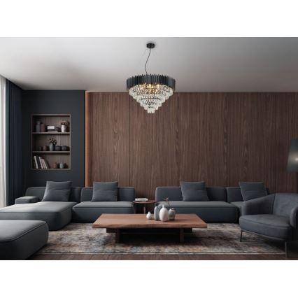 Brilagi - Lampadario sospeso su cavo CARLOS 11xE14/40W/230V Ø 80 cm