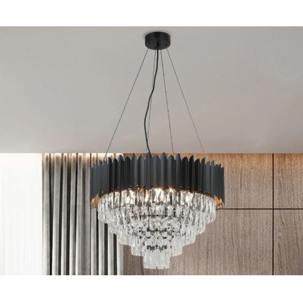 Brilagi - Lampadario sospeso su cavo CARLOS 9xE14/40W/230V Ø 60 cm