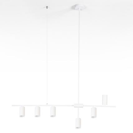 Brilagi - Lampadario sospeso su cavo CRANE 6xGU10/30W/230V bianco