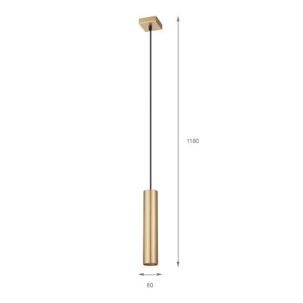 Brilagi - Lampadario sospeso su cavo CRISPINA 1xGU10/10W/230V oro