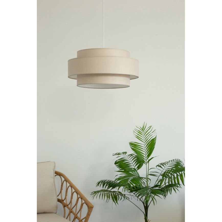 Brilagi - Lampadario sospeso su cavo RESNA 1xE27/60W/230V Ø 40 cm beige