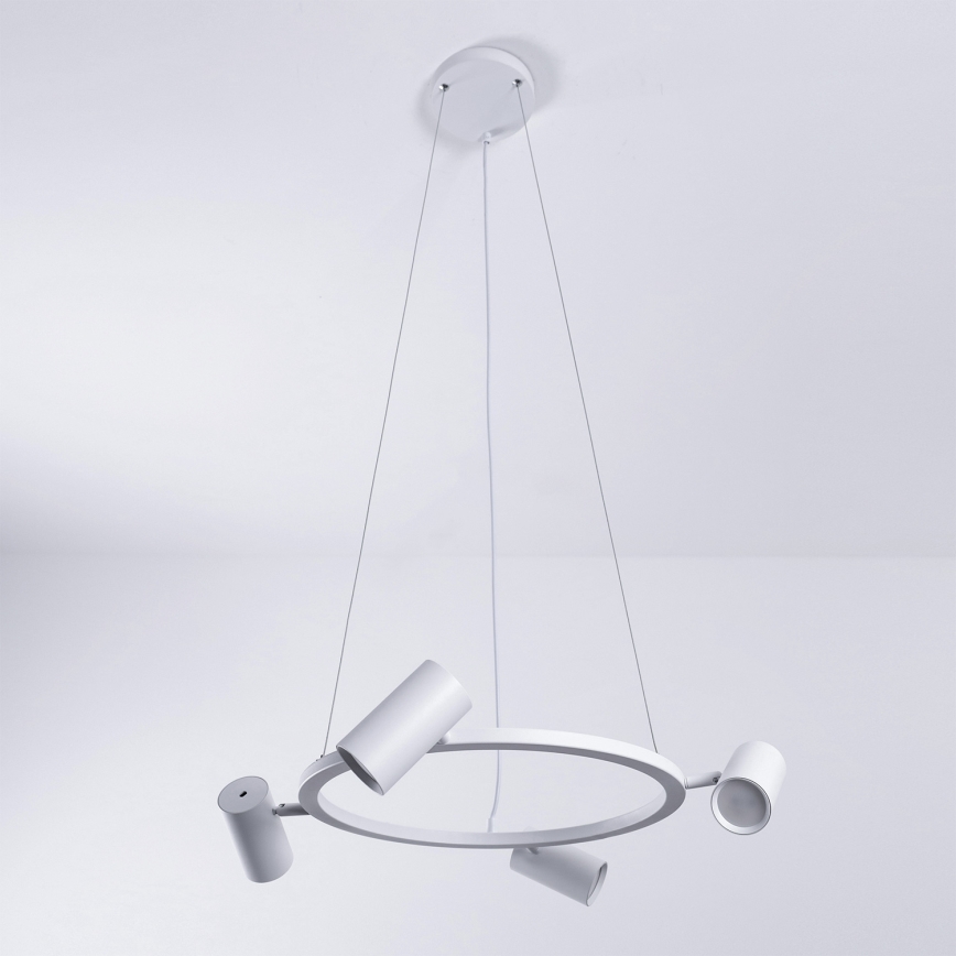 BRILAGI - Lampadario sospeso su cavo SELE 4xGU10/30W/230V bianco