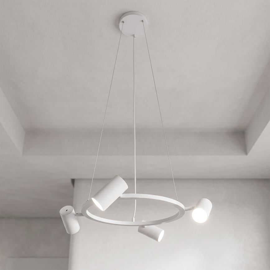 BRILAGI - Lampadario sospeso su cavo SELE 4xGU10/30W/230V bianco