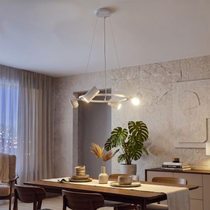 BRILAGI - Lampadario sospeso su cavo SELE 4xGU10/30W/230V bianco