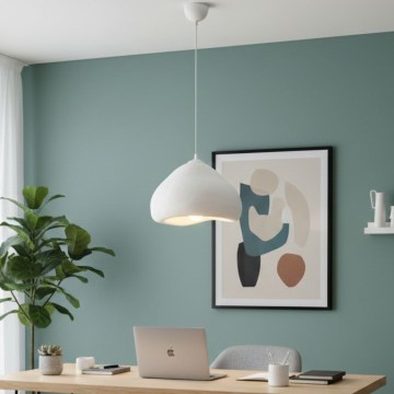 Brilagi - Lampadario sospeso su cavo WABI SABI 1xE27/40W/230V Ø 32 cm bianco