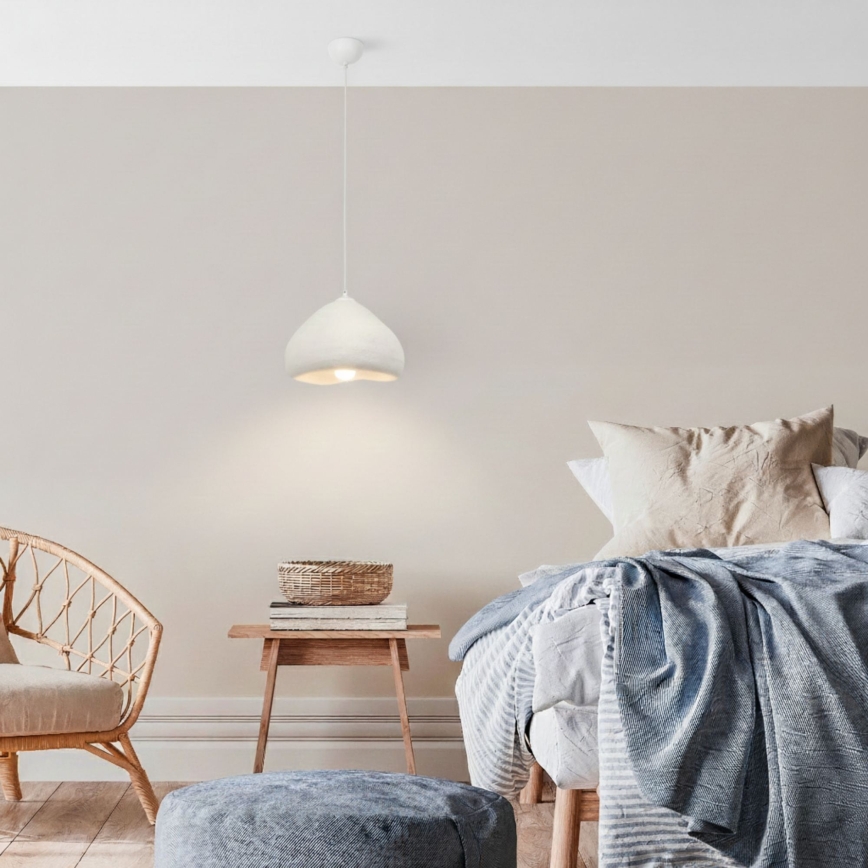 Brilagi - Lampadario sospeso su cavo WABI SABI 1xE27/40W/230V Ø 32 cm bianco