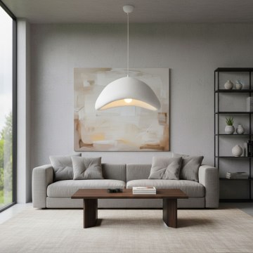 Brilagi - Lampadario sospeso su cavo WABI SABI 1xE27/40W/230V Ø 52 cm bianco