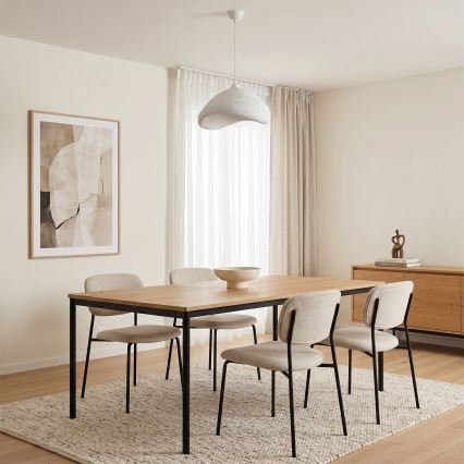 Brilagi - Lampadario sospeso su cavo WABI SABI 1xE27/40W/230V Ø 52 cm bianco