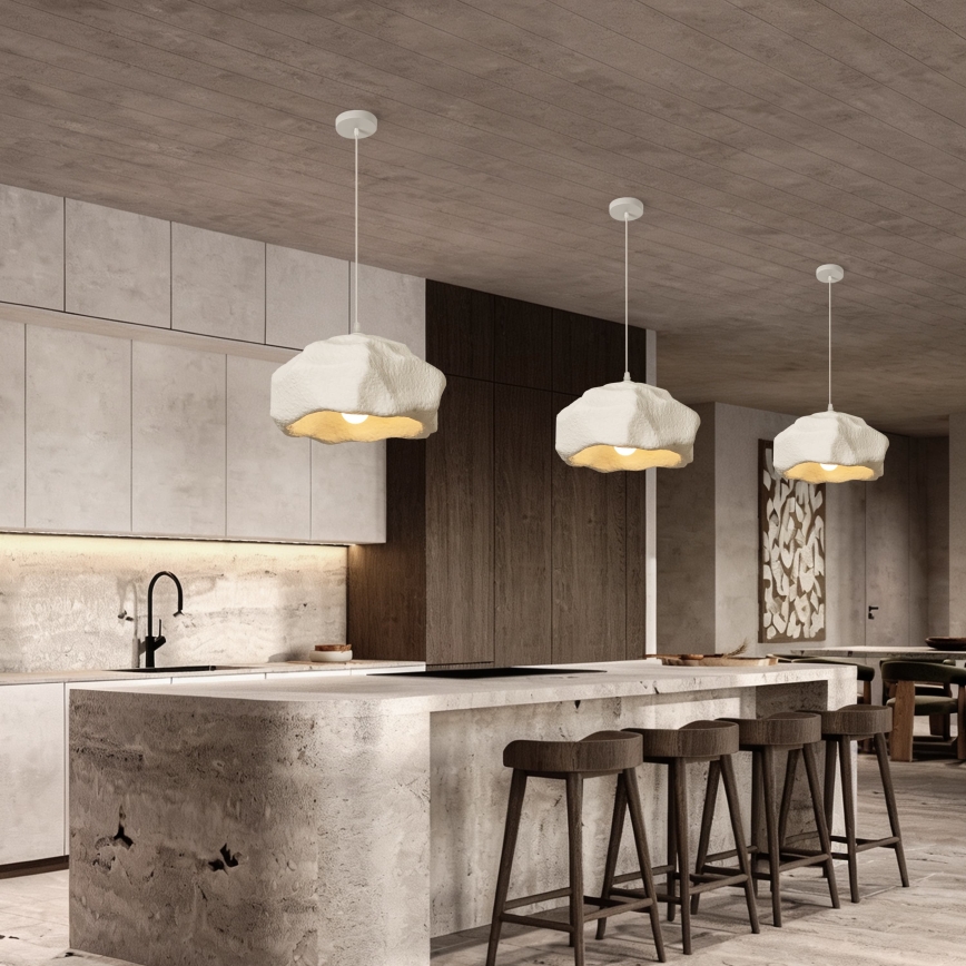 BRILAGI - Lampadario sospeso su cavo WABI SABI 1xE27/60W/230V Ø 42 cm bianco
