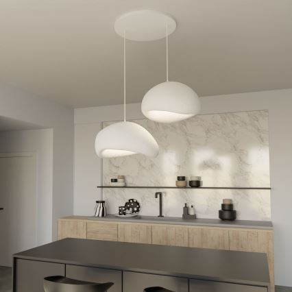 Brilagi - Lampadario sospeso su cavo WABI SABI 2xE27/40W/230V, bianco