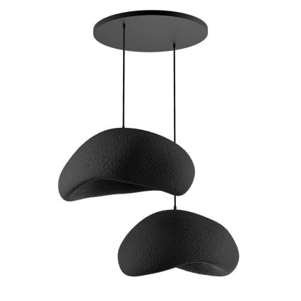Brilagi - Lampadario sospeso su cavo WABI SABI 2xE27/40W/230V Ø 60 cm nero