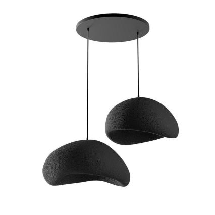 Brilagi - Lampadario sospeso su cavo WABI SABI 2xE27/40W/230V Ø 60 cm nero
