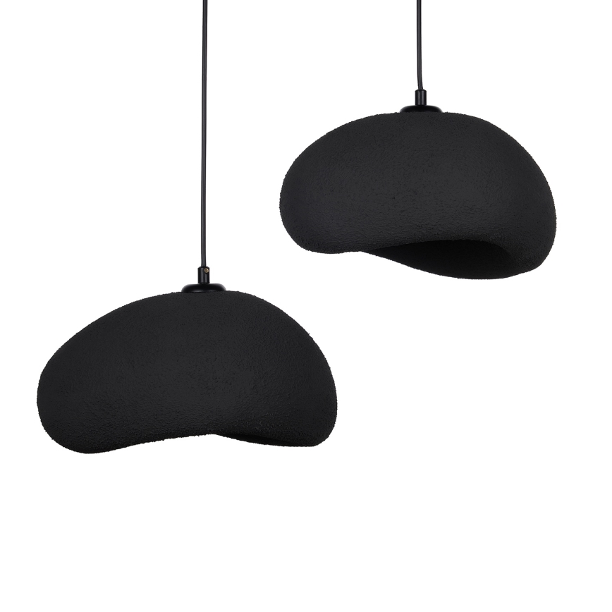 Brilagi - Lampadario sospeso su cavo WABI SABI 2xE27/40W/230V Ø 60 cm nero