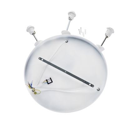 Brilagi - Lampadario sospeso su cavo WABI SABI 3xE27/40W/230V Ø 82 cm bianco