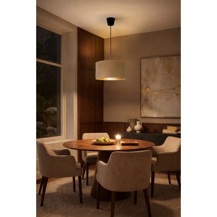 Brilagi - Lampadario sospeso VELVET con cavo 1xE27/60W/230V Ø 40 cm beige/oro