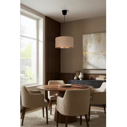 Brilagi - Lampadario sospeso VELVET con cavo 1xE27/60W/230V Ø 40 cm beige/oro