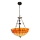 Brilagi - Lampadario stile Tiffany in vetro colorato con catena SIENNA 3xE27/60W/230V Ø 50 cm