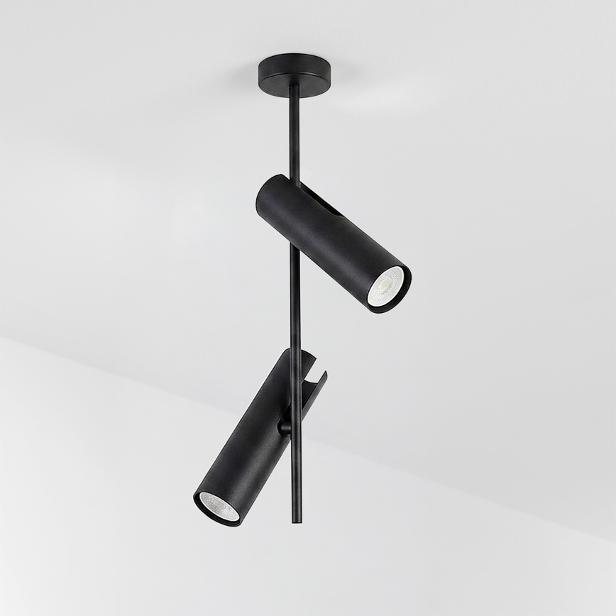 Brilagi - Lampadario su asta BRANCH 2xGU10/30W/230V nero