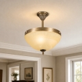 BRILAGI - Lampadario su asta DAHLIA 3xE27/40W/230V Ø 37 cm ottone