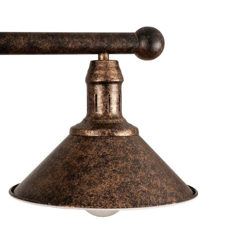 BRILAGI - Lampadario su asta FORGE 2xE27/60W/230V rame/patina
