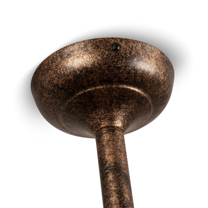 BRILAGI - Lampadario su asta FORGE 3xE27/60W/230V patina/ramato