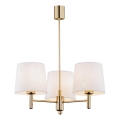 Brilagi - Lampadario su asta MONTE 3xE27/15W/230V crema/oro
