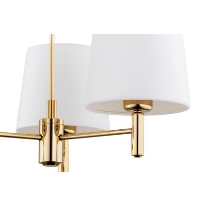 Brilagi - Lampadario su asta MONTE 3xE27/15W/230V crema/oro