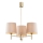 Brilagi - Lampadario su asta MONTE 3xE27/60W/230V beige/oro