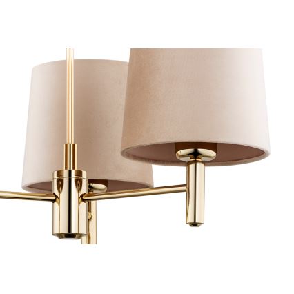 Brilagi - Lampadario su asta MONTE 3xE27/60W/230V beige/oro