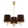 Brilagi - Lampadario su asta MONTE 3xE27/60W/230V marrone/oro
