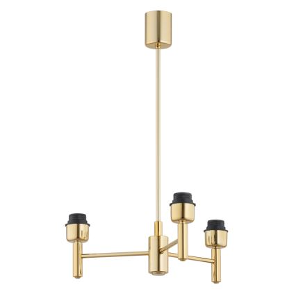 Brilagi - Lampadario su asta MONTE 3xE27/60W/230V marrone/oro