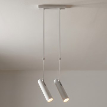 Brilagi - Lampadario su asta SELE 2xGU10/30W/230V bianco