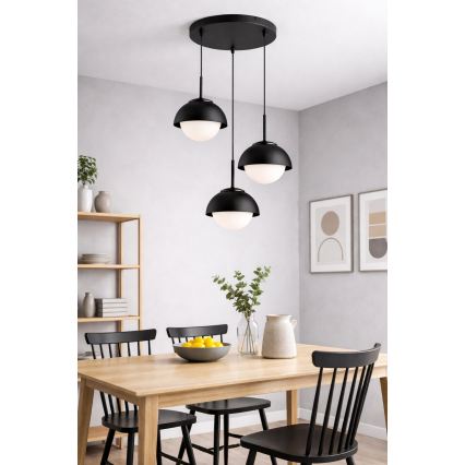 BRILAGI - Lampadario su cavo COSMO 3xE27/60W/230V nero