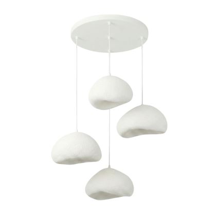Brilagi - Lampadario su cavo LOVAL 4xE27/40W/230V Ø 95 cm bianco