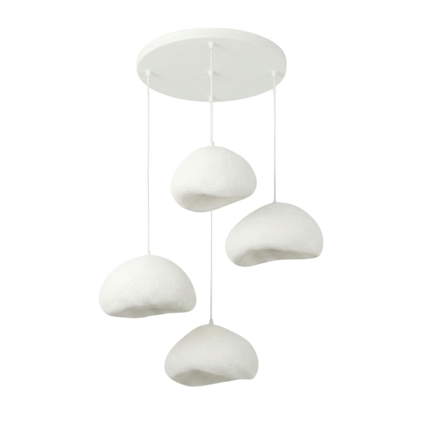 Brilagi - Lampadario su cavo LOVAL 4xE27/40W/230V Ø 95 cm bianco