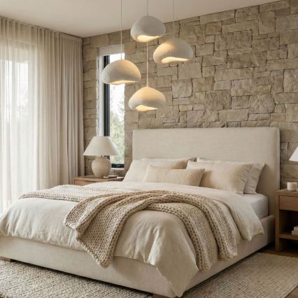 Brilagi - Lampadario su cavo LOVAL 4xE27/40W/230V Ø 95 cm bianco