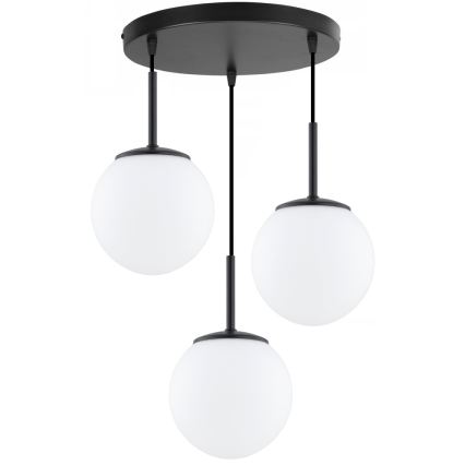 Brilagi - Lampadario su cavo MILO 3xE27/60W/230V nero