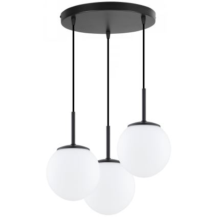 Brilagi - Lampadario su cavo MILO 3xE27/60W/230V nero