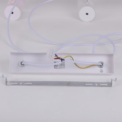 Brilagi - Lampadario su cavo SELE 6xGU10/30W/230V bianco/decor rovere