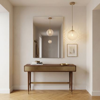 Brilagi - Lampadario su cavo STELLA 1xE27/60W/230V Ø 18 cm beige/oro