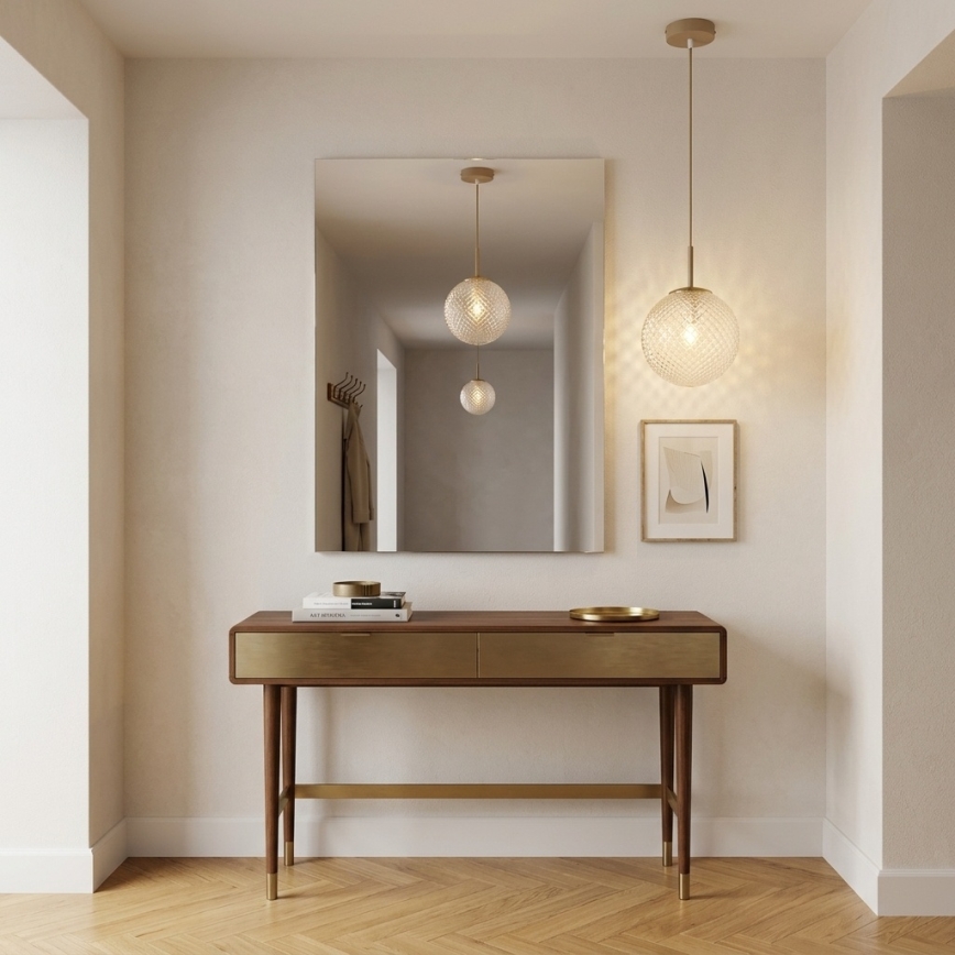 Brilagi - Lampadario su cavo STELLA 1xE27/60W/230V Ø 18 cm beige/oro