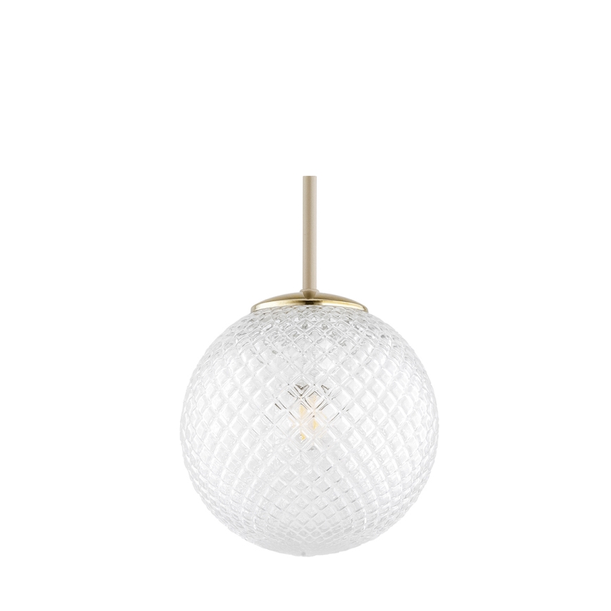 Brilagi - Lampadario su cavo STELLA 1xE27/60W/230V Ø 18 cm beige/oro